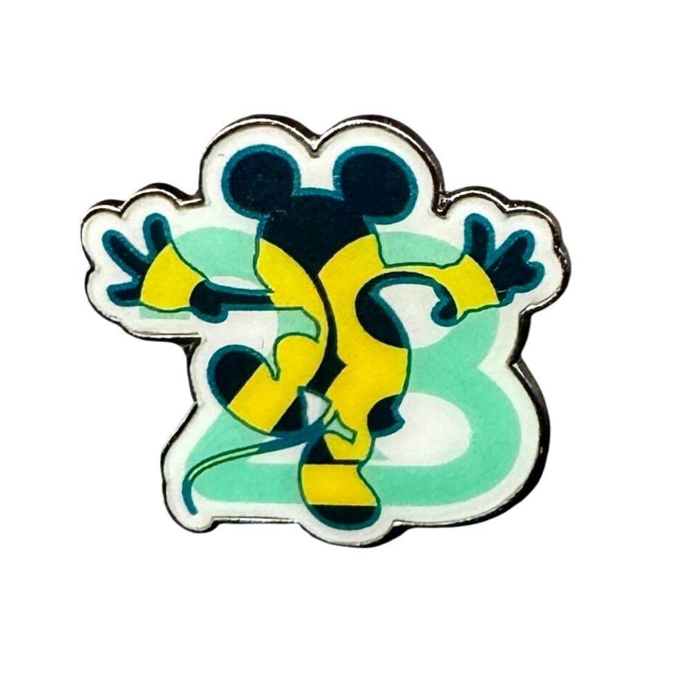 Disney Parks Dancing Mickey Mouse Number 28 Hipster Theme D Tour Trading Pin